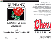 Tablet Screenshot of burbankrosefloat.com